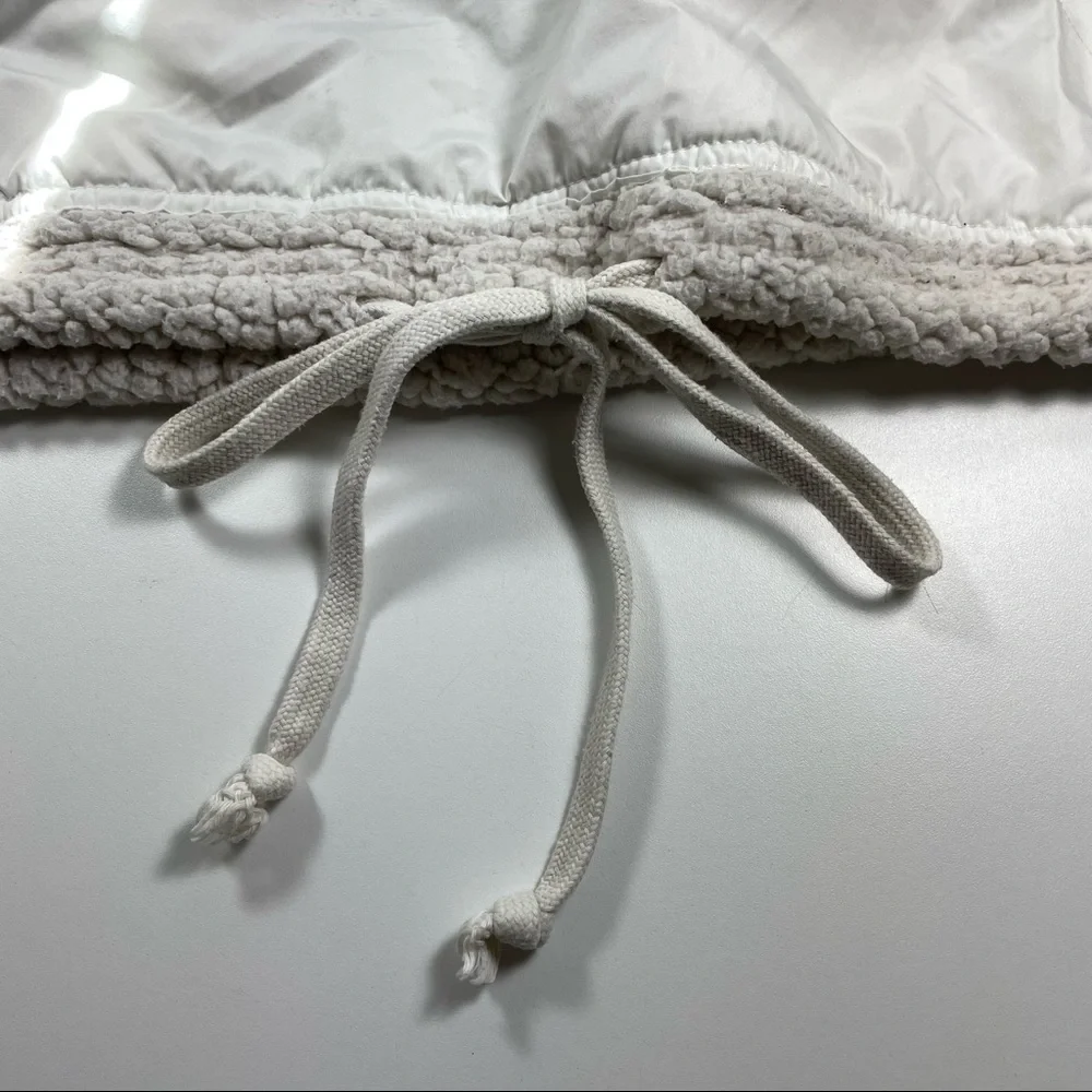 Anthropologie RD style cream color 1/2 zip sherpa pullover Size S - Picture 4 of 9